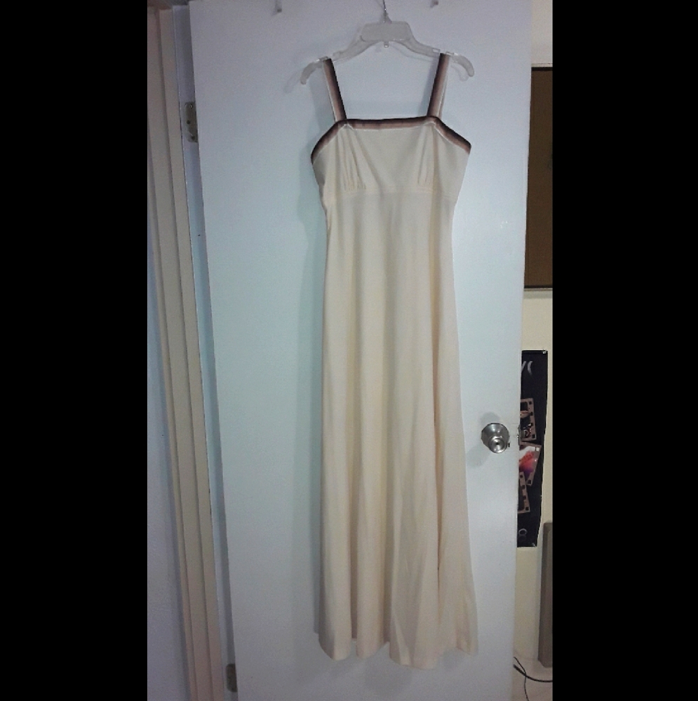 Vintage cream empire waist dress